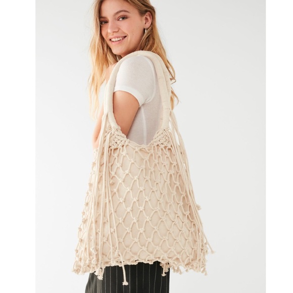 Urban Outfitters Handbags - New Urban Outfitters Macrame Net Shoulder Bag